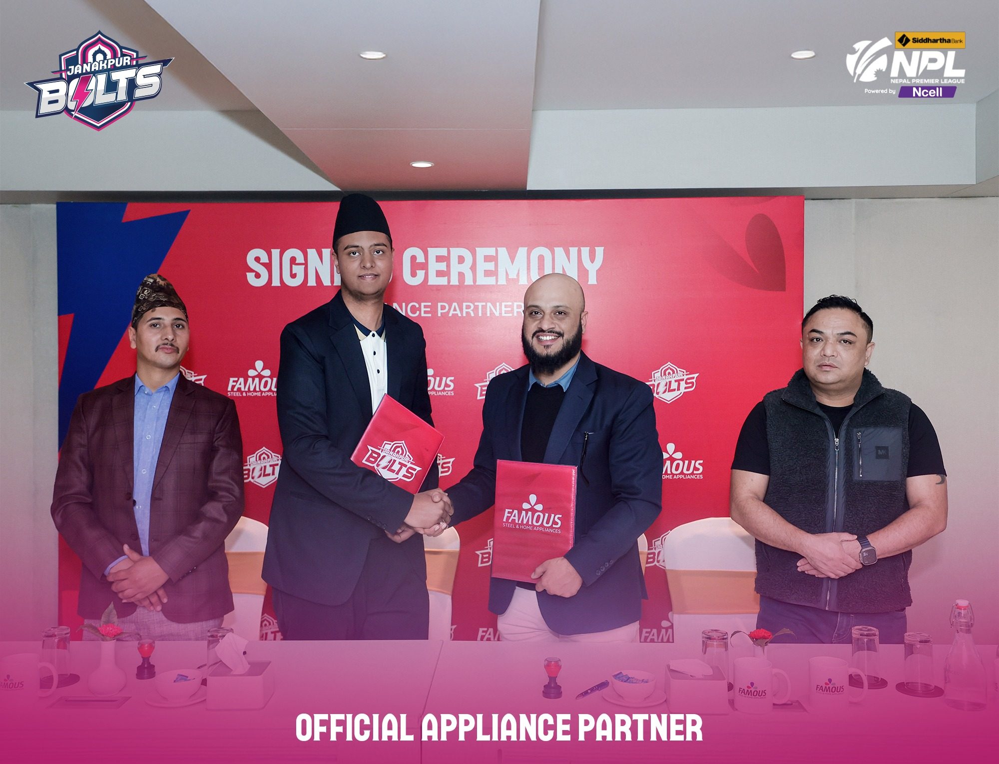 जनकपुर बोल्ट्ससँग फेमस स्टिलको साझेदारी