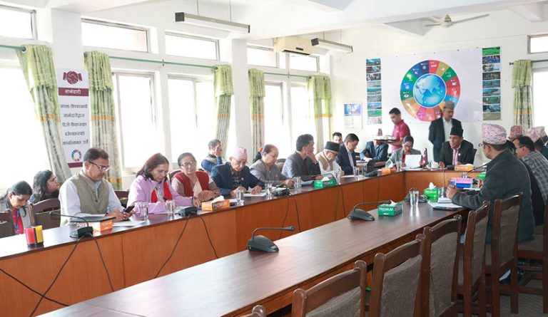 कार्यव्यवस्था परामर्श समितिको बैठक सकियो