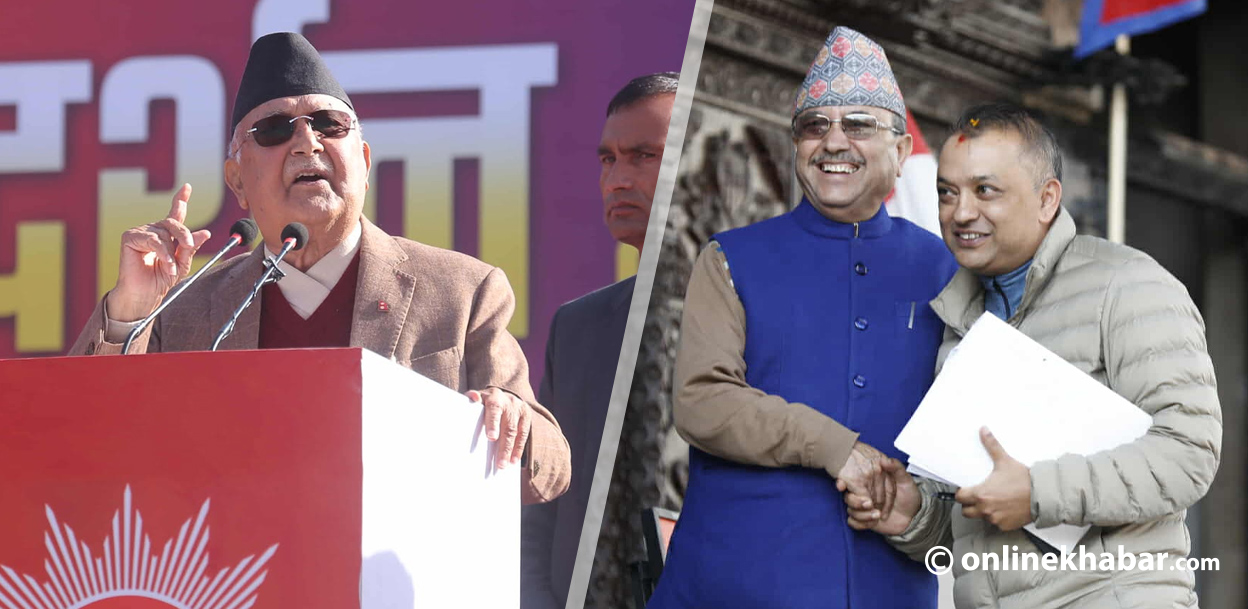 चुनावतिर लाग्यो कांग्रेस, पुनर्स्थापनाको मागमा एक्लियो एमाले