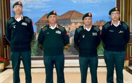 उपरथीमा बढुवा भएका भण्डारीलाई दर्ज्यानी चिह्न प्रदान