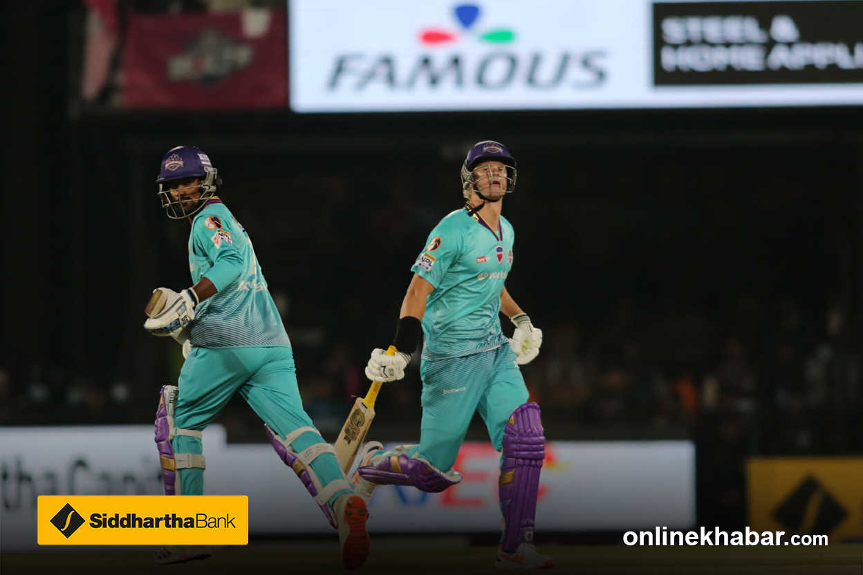 एनपीएलको उद्घाटन खेलमा काठमाडौं गोर्खाज ५ विकेटले विजयी