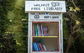 ‘वालनट बिस्ट्रो’ रेस्टुरेन्टमा पुस्तकालय, आफ्नो पुस्तक राखेर अर्को लिन मिल्ने