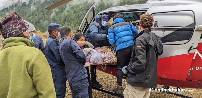 मनास्लु क्षेत्रमा हिमपात र वर्षा : केही पर्यटक घाइते, केही बेपत्ता