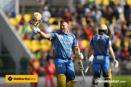 बलर मार्क वाटले एनपीएलमा हानेको कीर्तिमानी शतक