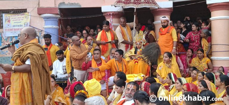 जनकपुरमा मनाइयो जानकीको मटकोर (तस्वीरहरू)