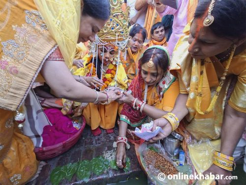 जनकपुरमा मनाइयो जानकीको मटकोर (तस्वीरहरू)