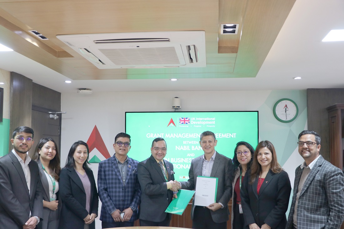 नबिल बैंक र नेपाल इन बिजनेसबीच एसएमई कर्जा प्रदानबारे सम्झौता