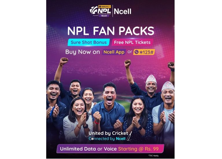 एनसेलले ल्यायो एनपीएल फ्यान प्याक, ग्राहकलाई आकर्षक बोनस