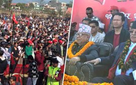 धनगढीमा सुरु भयो नेकपाको एकता सन्देश सभा (तस्वीरहरू)