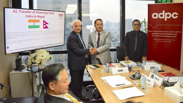 एशियन डिजाष्टर प्रिपेयर्डनेस सेन्टरको अध्यक्षमा नेपाल