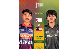 एसीसी यू-१९ प्रिमियर लिग : नेपालले मलेसियासँग सेमिफाइनल खेल्दै