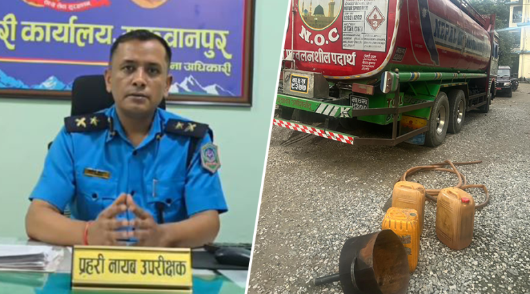 ट्यांकरबाट सिधै पेट्रोलियम पदार्थ झिकेर बिक्री गरेको आरोपमा ४ जना पक्राउ
