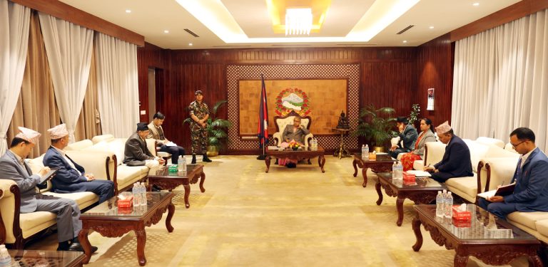 प्रधानमन्त्रीसँग संघीय संसद्का दुवै सदनका प्रमुखको भेटवार्ता