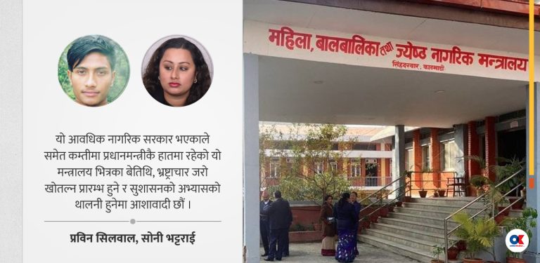 महिला, बालबालिका मन्त्रालयबारे यसरी सोच्ने कि !