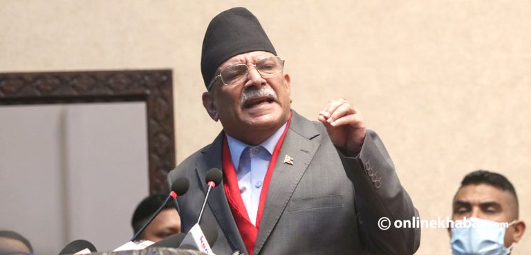 कम्युनिष्ट एकता चुनाव जित्न होइन, राष्ट्र बचाउन गरिएको हो: प्रचण्ड