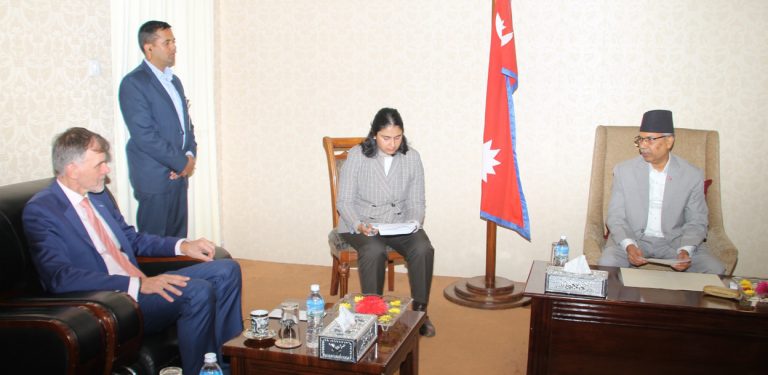 कार्यवाहक राष्ट्रपति यादव र जर्मन राजदूत भोल्जबीच शिष्टाचार भेटवार्ता