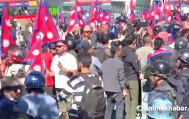 राजसंस्थाको पक्षमा काठमाडौंमा मोटरसाइकल र्‍याली