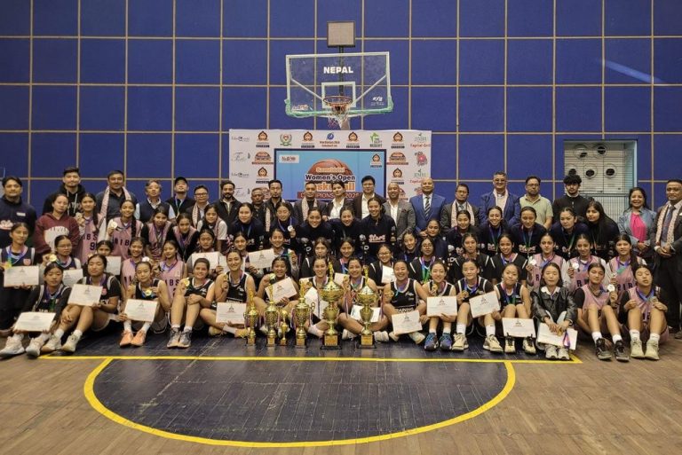 समृद्धि खुला महिला बास्केटबलको उपाधि ट्रेनिङ ग्राउण्डलाई