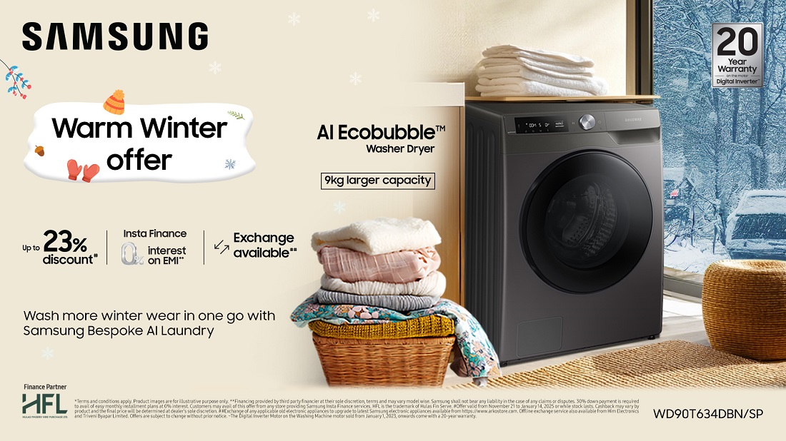 सामसङ नेपालको वार्म विन्टर अफर, वासिङ मेसिन र रेफ्रिजेरेटरमा छुट