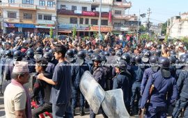 सिमरा अपडेट : ४ सेल अश्रु ग्यास प्रहार, २ राउन्ड हवाई फायर