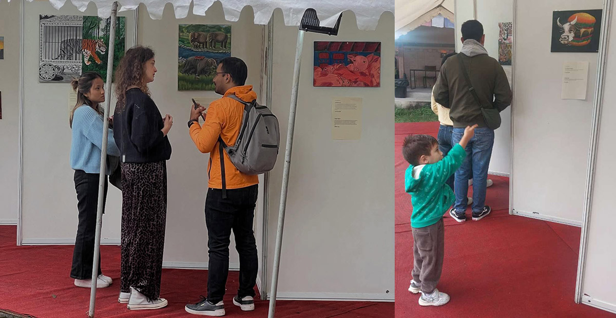 विश्व पूर्णशाकाहारी दिवसमा काठमाडौंमा कला प्रदर्शनी