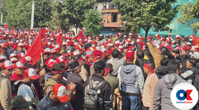 बबरमहलमा जम्मा भए एमाले युवा (तस्वीरहरू)