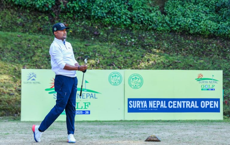 सूर्य नेपाल सेन्ट्रल ओपन : दोस्रो दिन एमेच्योर राहुल शीर्षस्थानमा कायमै