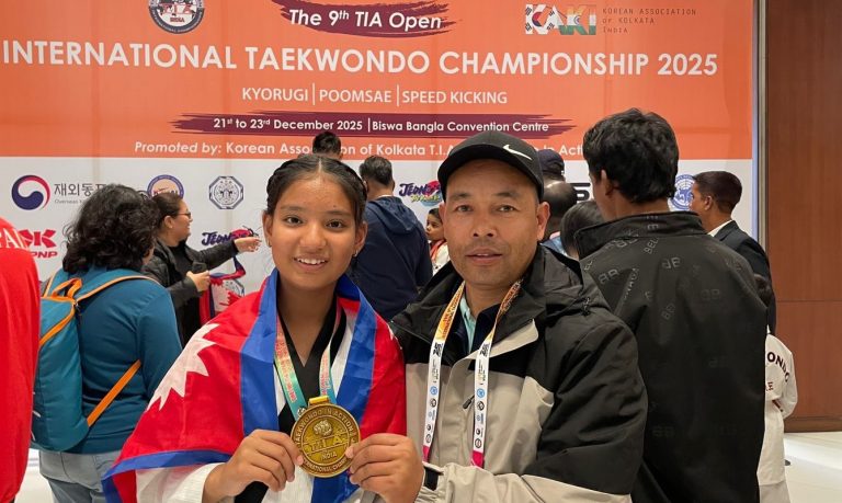 टीआईए खुला अन्तर्राष्ट्रिय तेक्वान्दो प्रतियोगितामा इलिसकालाई स्वर्ण