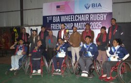 नेपालमै पहिलो ह्वीलचेयर रग्बी मैत्रीपूर्ण खेल सम्पन्न, बीआईए इन्स्टिच्युट विजयी