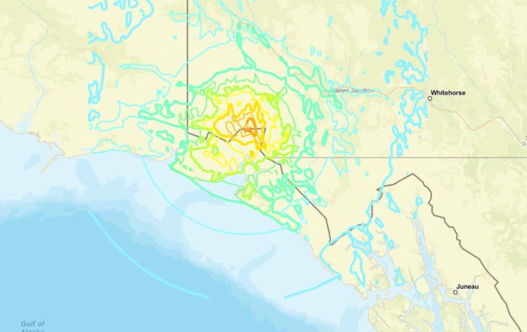 क्यानडामा शक्तिशाली भूकम्प