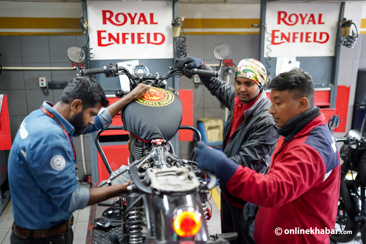 उत्कृष्ट सर्भिसिङले ग्राहक तान्दै रोयल इन्फिल्ड