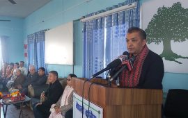 कांग्रेस देश सम्हाल्ने जिम्मेवारीमा रहेको महत्त्वपूर्ण शक्ति हो : महामन्त्री थापा