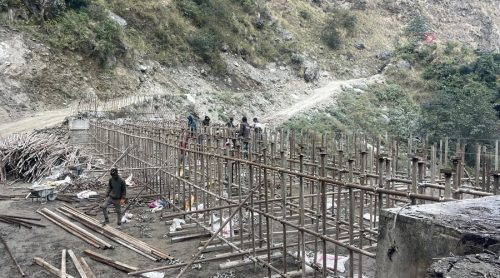 अलपत्र नौलीखोला मोटरेबल पुलको काम डेढ वर्षपछि पुन: थालियो