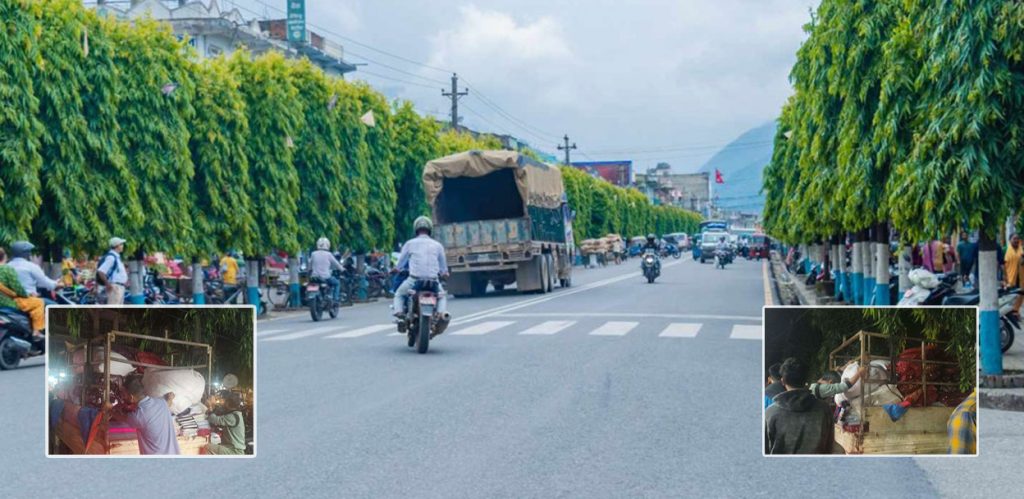 हेटौंडामा सडक विस्तार: डोजर चल्ने भयले राति नै ठाउँ छाड्दै स्थानीय