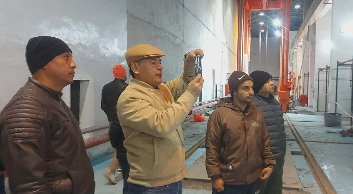 प्राधिकरणका निर्देशक शाक्ले गरे रसुवागढी जलविद्युतको स्थलगत निरीक्षण