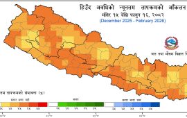 यस वर्षको हिउँद प्रक्षेपण : तापक्रम सरदरभन्दा बढी र वर्षा कम