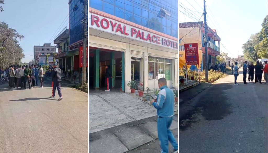 लमहीको होटलमा गोली चल्दा एकजना घाइते