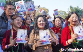ज्योति मगर पनि एमाले उम्मेदवारको प्रचारमा (तस्वीरहरू)