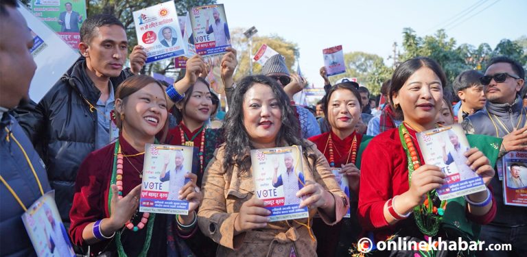 ज्योती मगर पनि एमाले उम्मेदवारको प्रचारमा (तस्वीरहरू)