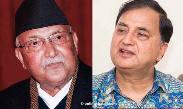 एमाले अध्यक्षको मत परिणाम : ओली ३३३, पोखरेल ११०