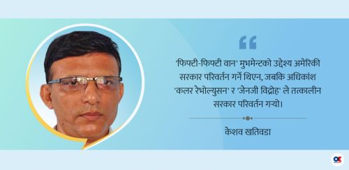 के हुन्- फिफ्टी फिफ्टी वान मुभमेन्ट, कलर रेभोल्युसन र जेनजी विद्रोह ?