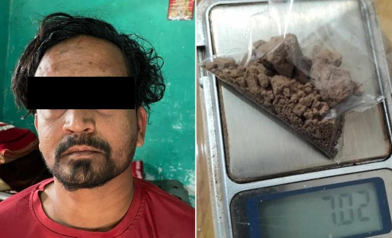 मलद्वारमा लुकाएको ७ ग्राम खैरो हेरोइनसहित युवक पक्राउ