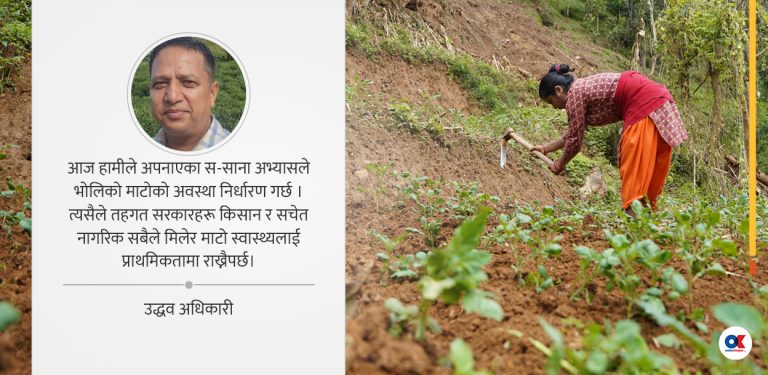 माटोको स्वास्थ्य : कृषि, खाद्य सुरक्षा र वातावरण संरक्षणको आधार