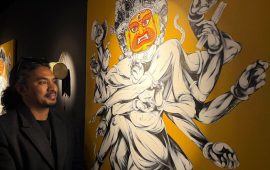 जेनजी विद्रोहको भाव समेट्दै मुकेश श्रेष्ठको ‘भैरवभाव’ प्रदर्शनी