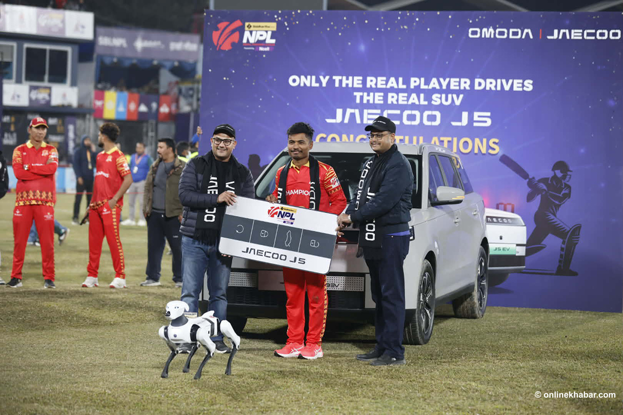 रोहित पौडेल बने उत्कृष्ट खेलाडी, कार पुरस्कार