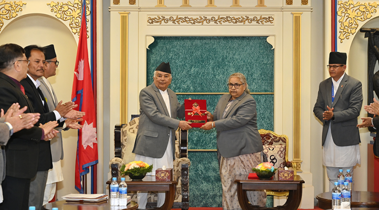 सुरक्षा परिषद्को वार्षिक प्रतिवेदन राष्ट्रपति समक्ष पेस