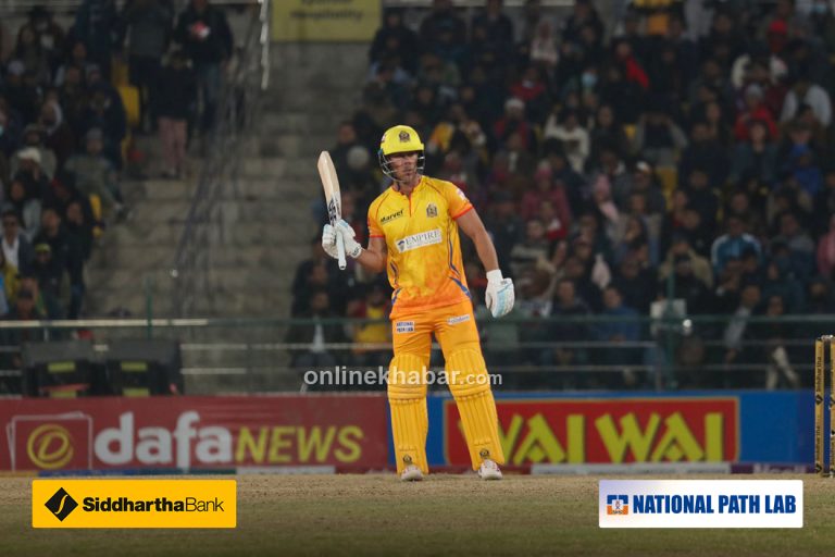 क्रिस लिनको अर्धशतकमा सुदूरपश्चिमले चितवनलाई दियो १७० रनको लक्ष्य