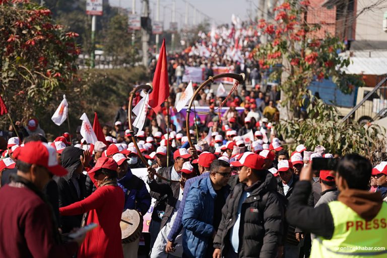 एमालेले आज काठमाडौंमा प्रदर्शन गर्दै, केपी ओलीले सम्बोधन गर्ने