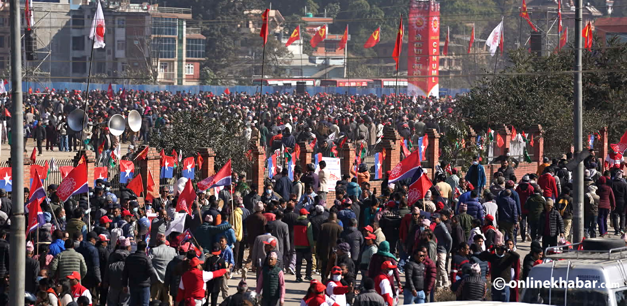 एमाले महाधिवेशन उद्घाटन : कुन दलबाट को-को जाँदैछन् ?