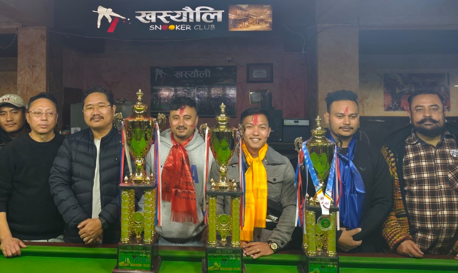 उपाधि विजेता स्नूकर खेलाडी बुटवलमा सम्मानित